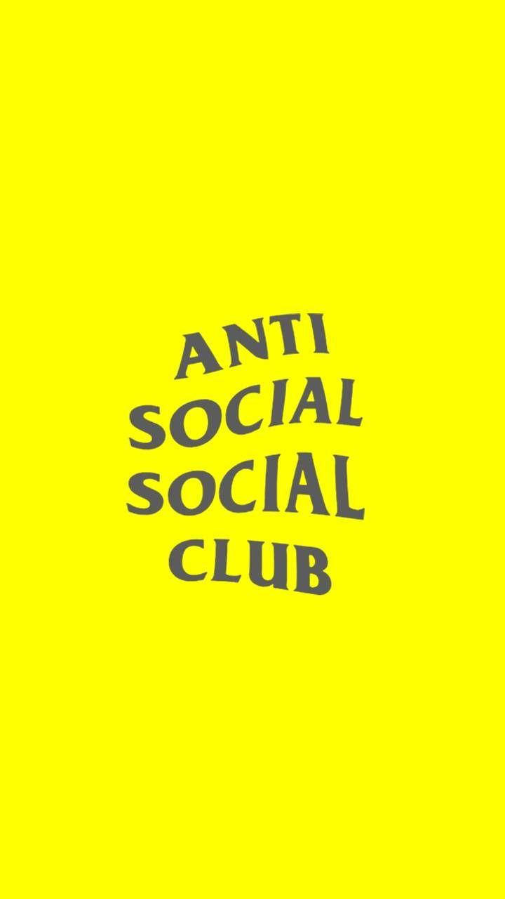 Anti Social Social Club Yellow Wallpaper