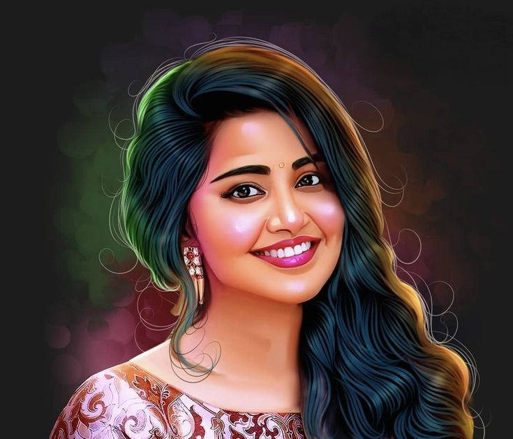 Anupama Parameswara Art Wallpaper