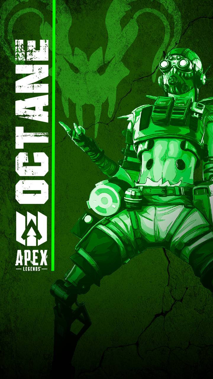 Apex Legends Octane Green Background Wallpaper