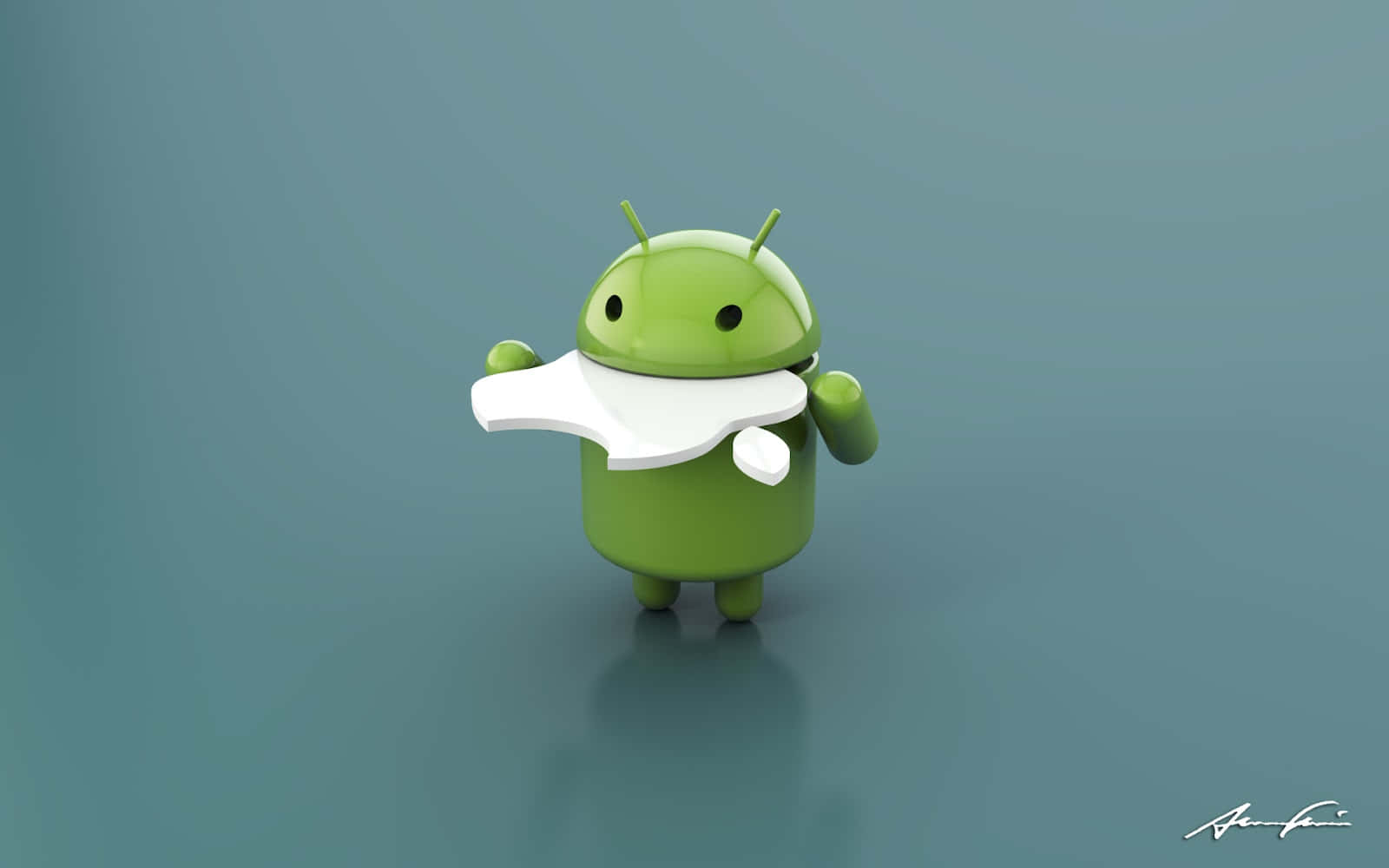 Apple And Android- Two Of The Most Popular Smartphone Operating Systems Wallpaper