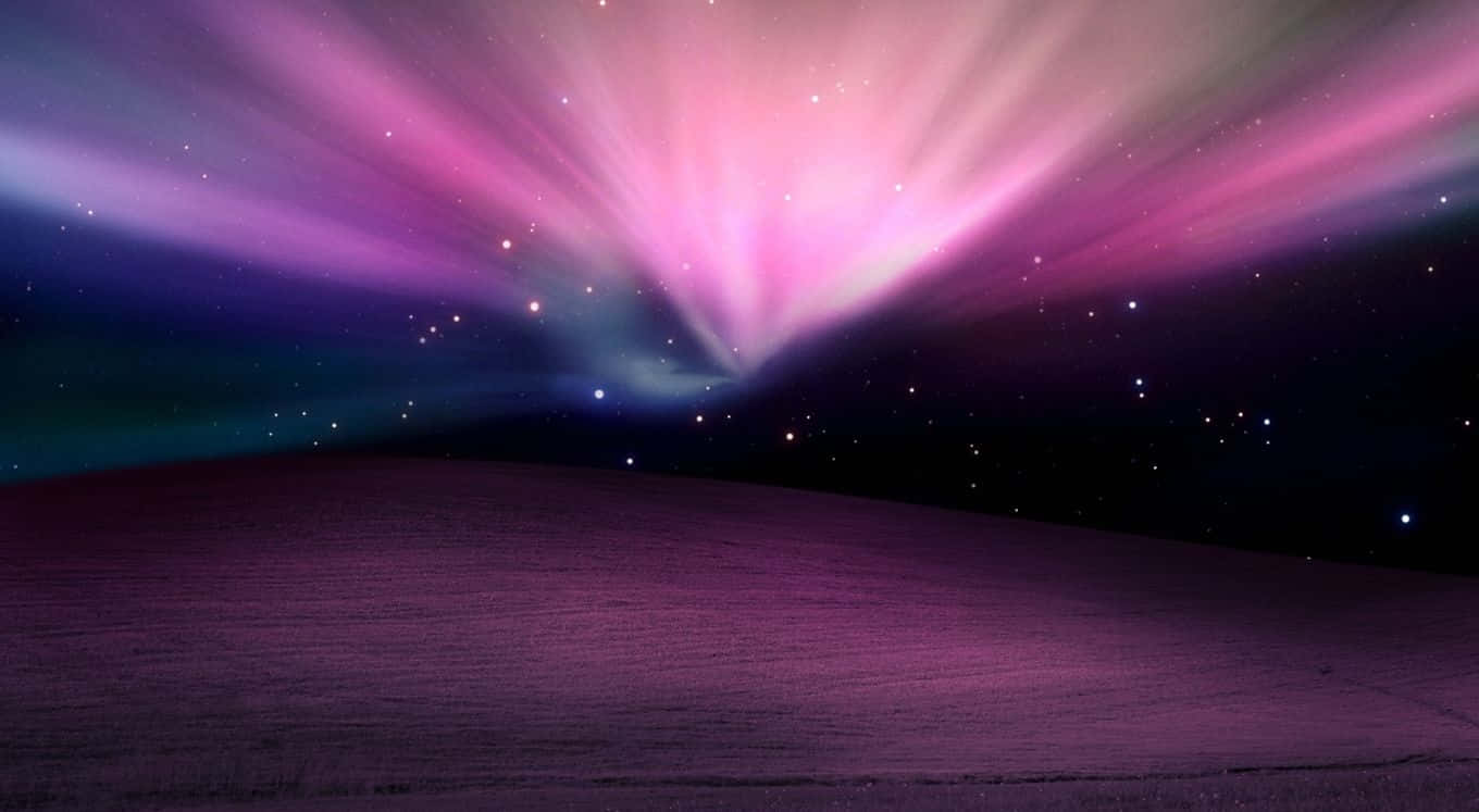 Apple Mac Desktop Aurora Sky Wallpaper