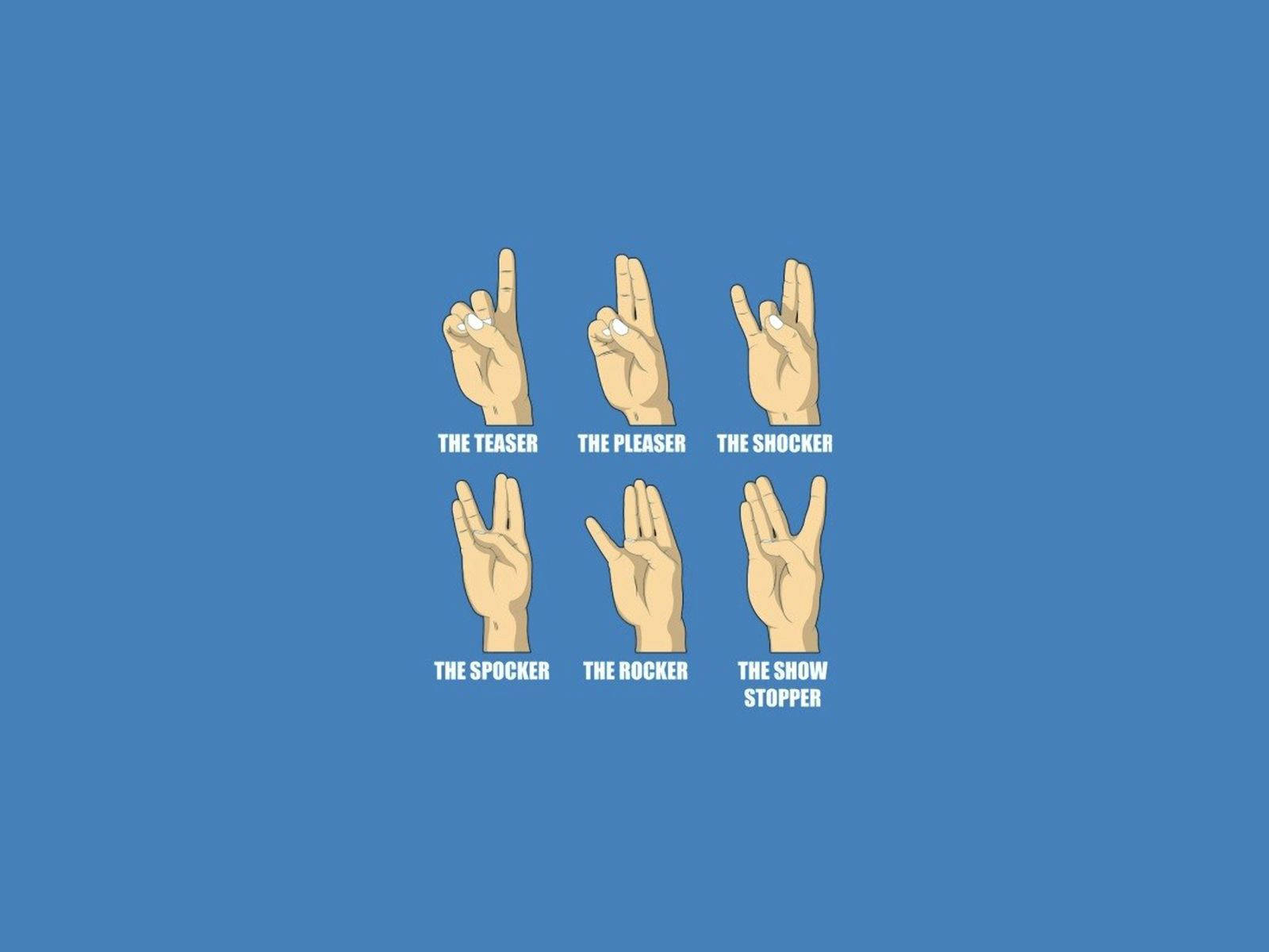 Appropriate Hand Gestures Wallpaper