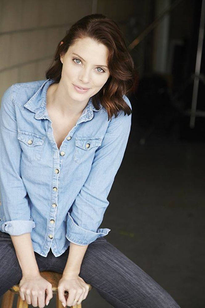 April Bowlby In A Denim Jacket Wallpaper