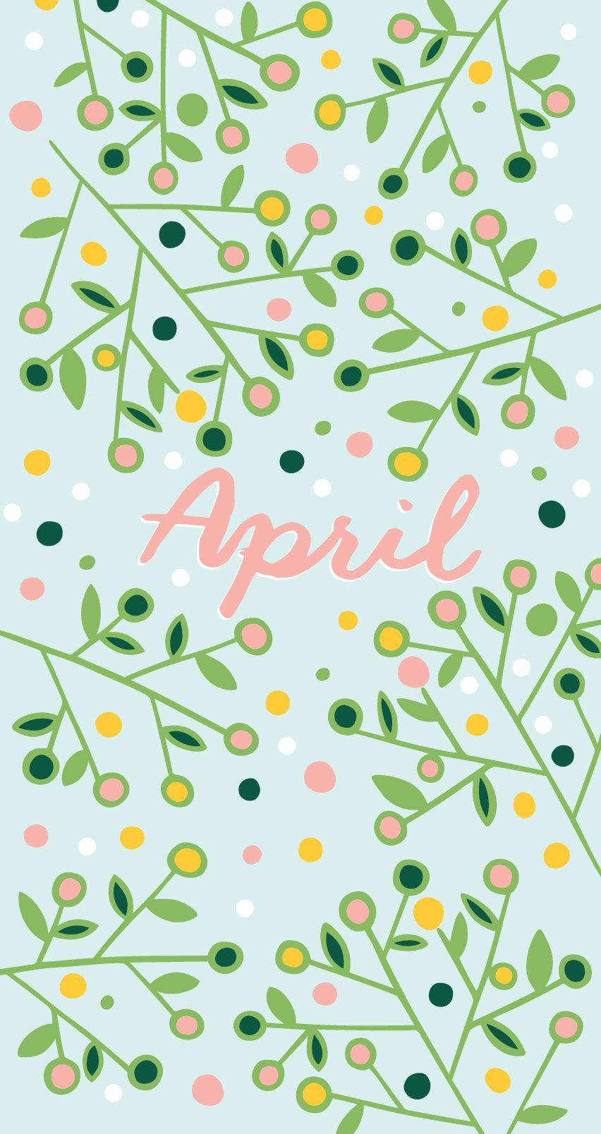 April Floral Digital Artwork Wallpaper