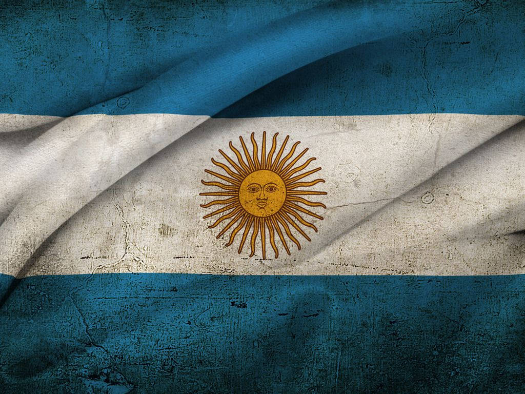 Argentina Republic Flag Art Wallpaper