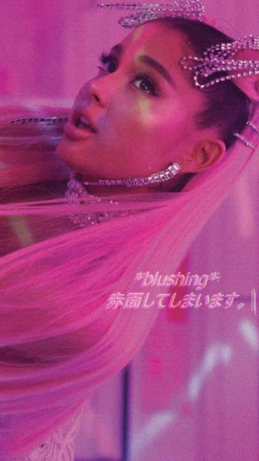 Ariana Grande Wears Extravagant Jewelry As She Shakes Hands With A Lucky Fan Wallpaper