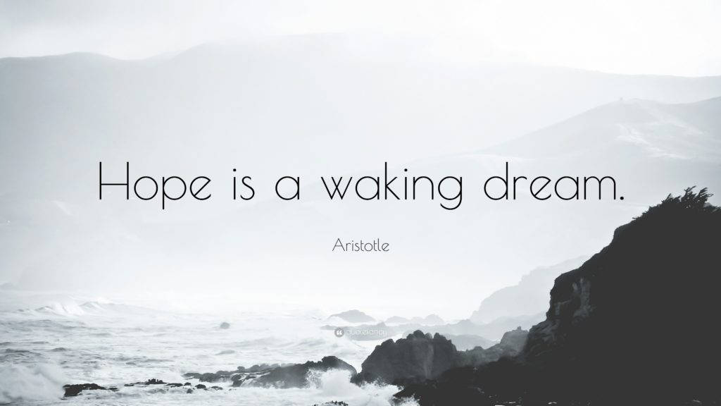 Aristotle Hope Motivational Quotes Wallpaper