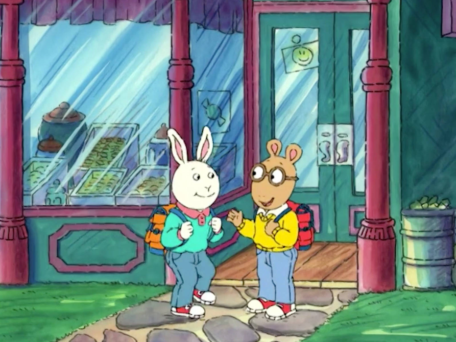 Arthur And Buster Candy Shop Wallpaper