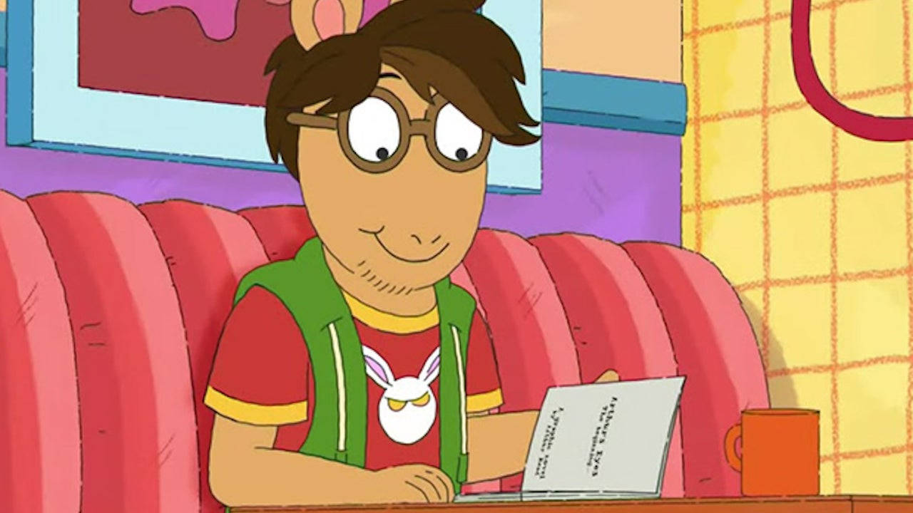 Arthur Read, The Lovable Aardvark With Brown Hair From The Popular Children's Show. Wallpaper