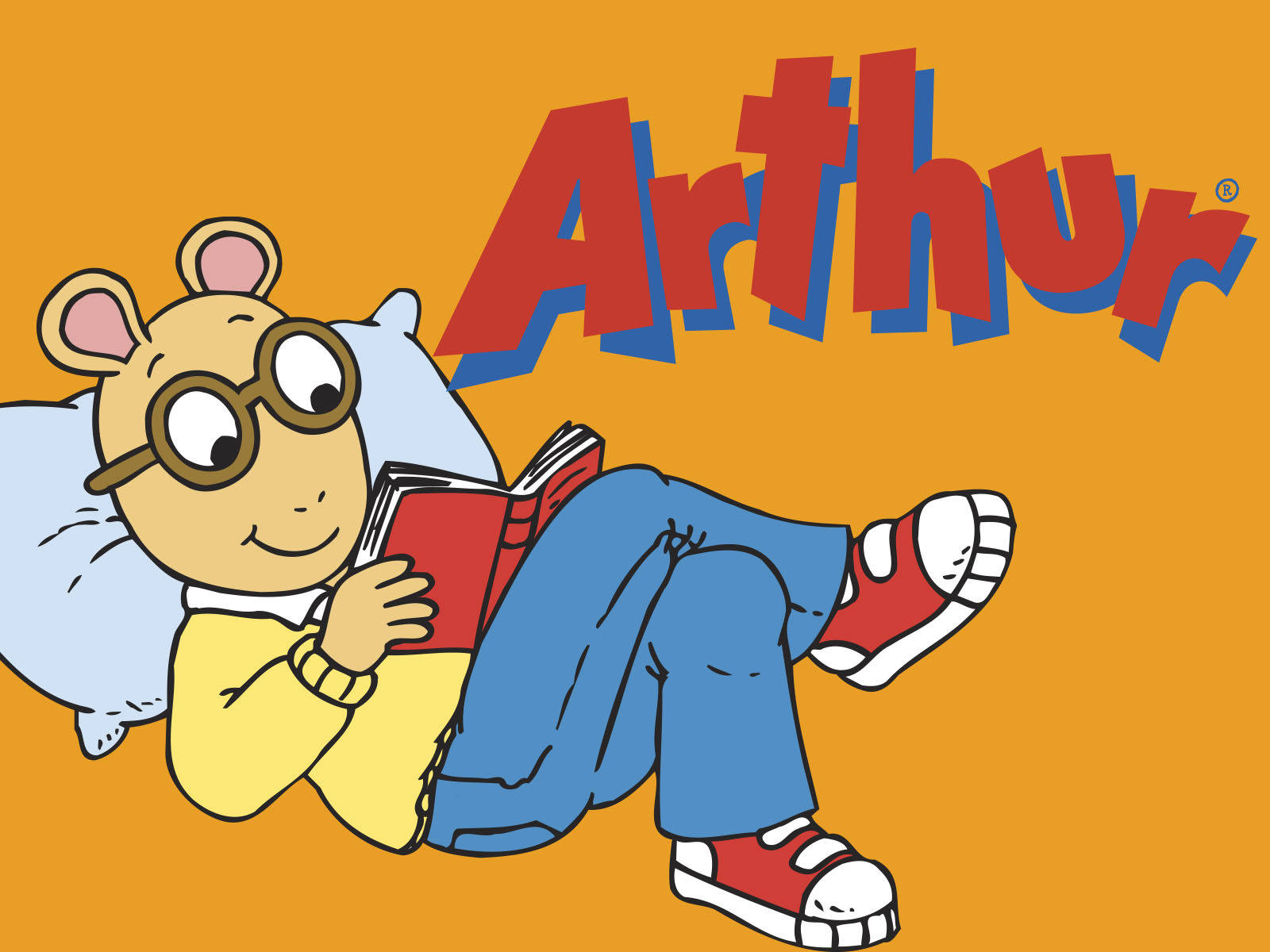 Arthur Reading A Book Wallpaper