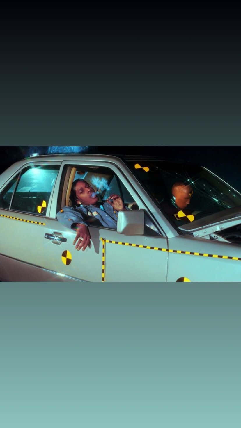 Asap Rocky Testing Inside Car Wallpaper