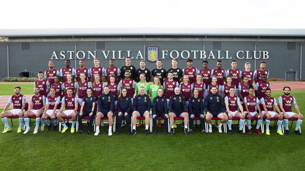 Aston Villa Fc Full Team Wallpaper