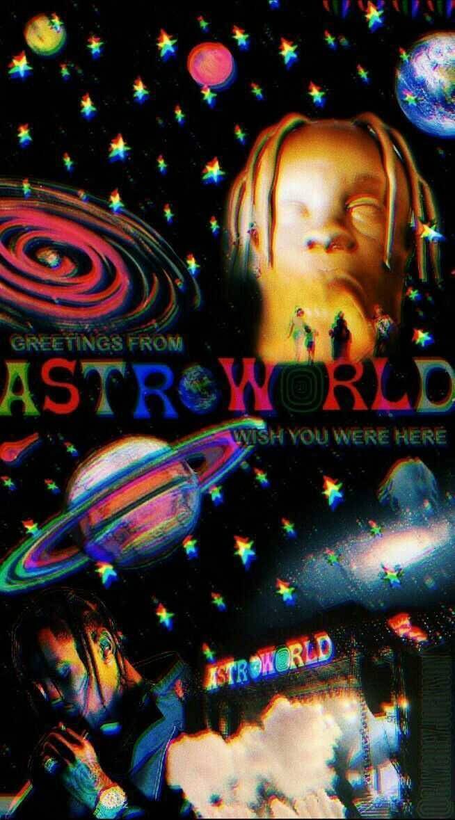 Astroworld Iphone Blurry Symbolisms Wallpaper