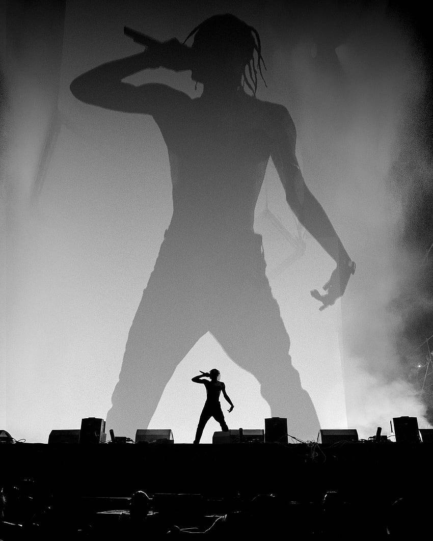 Astroworld Iphone Travis Scott Performing Wallpaper