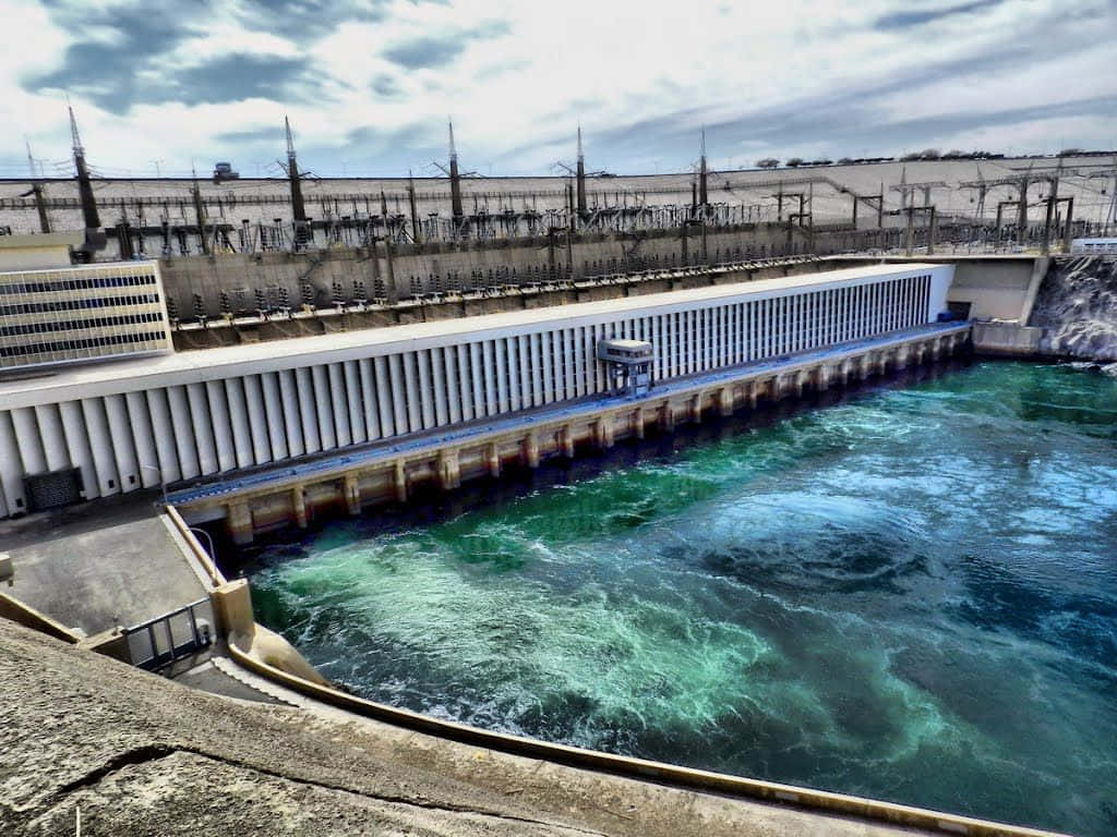 Aswan High Dam Aquamarine Wallpaper