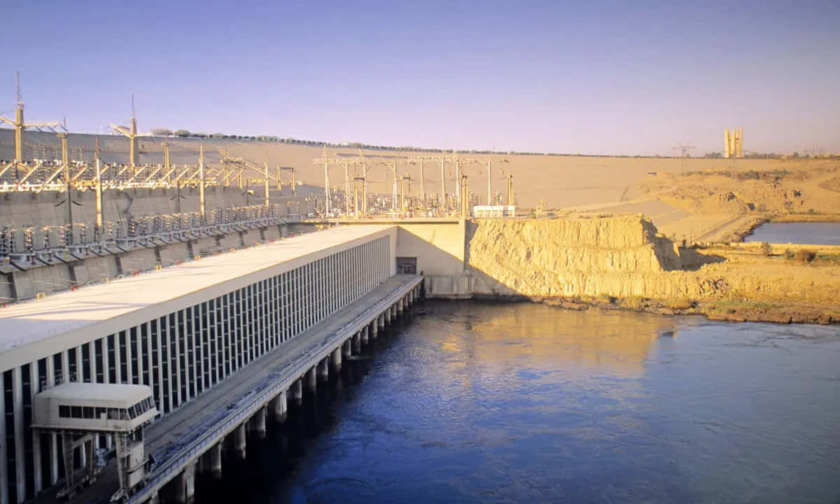 Aswan High Dam Sunset Wallpaper