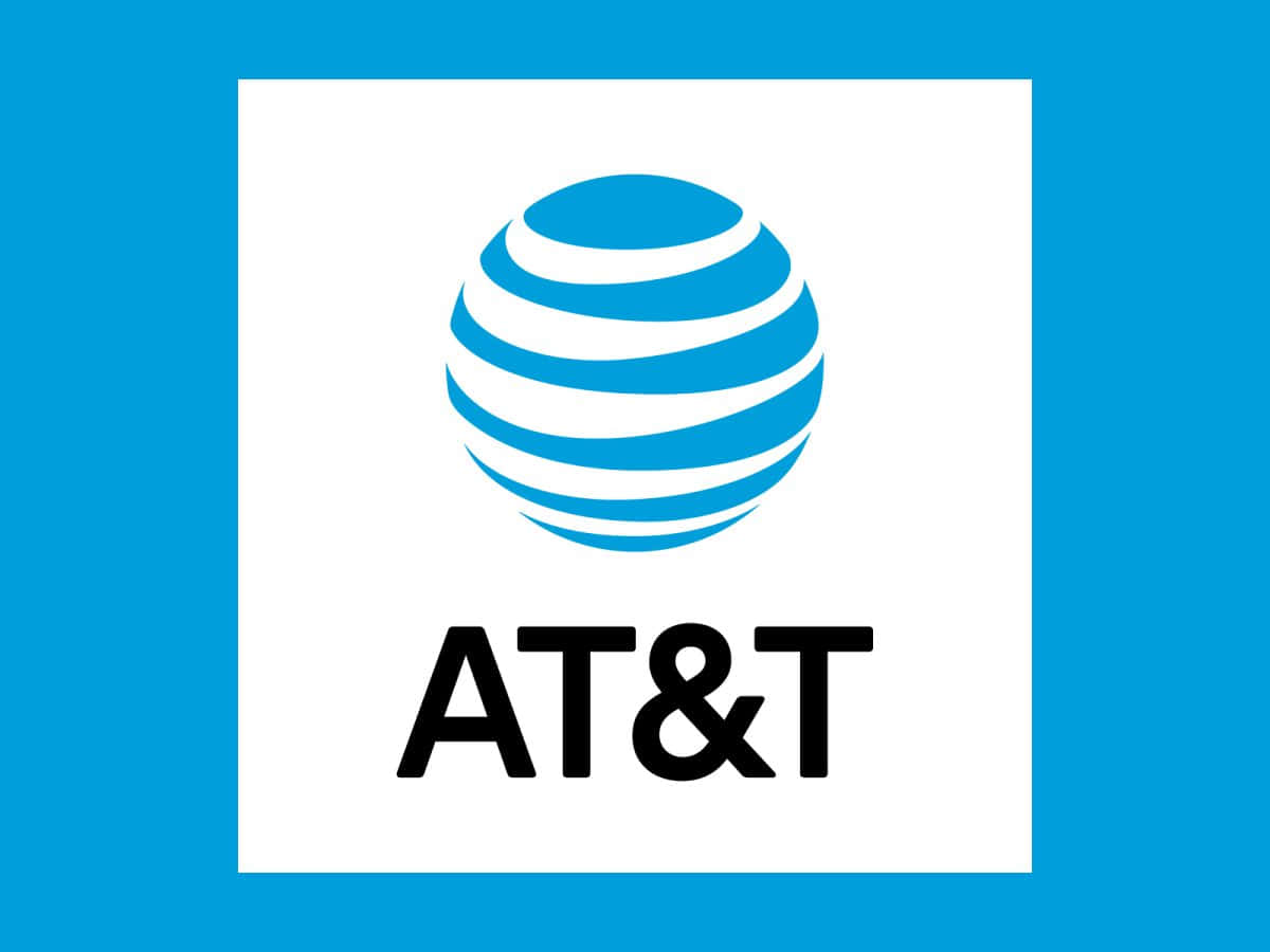 At&t Logo On A Blue Background Wallpaper