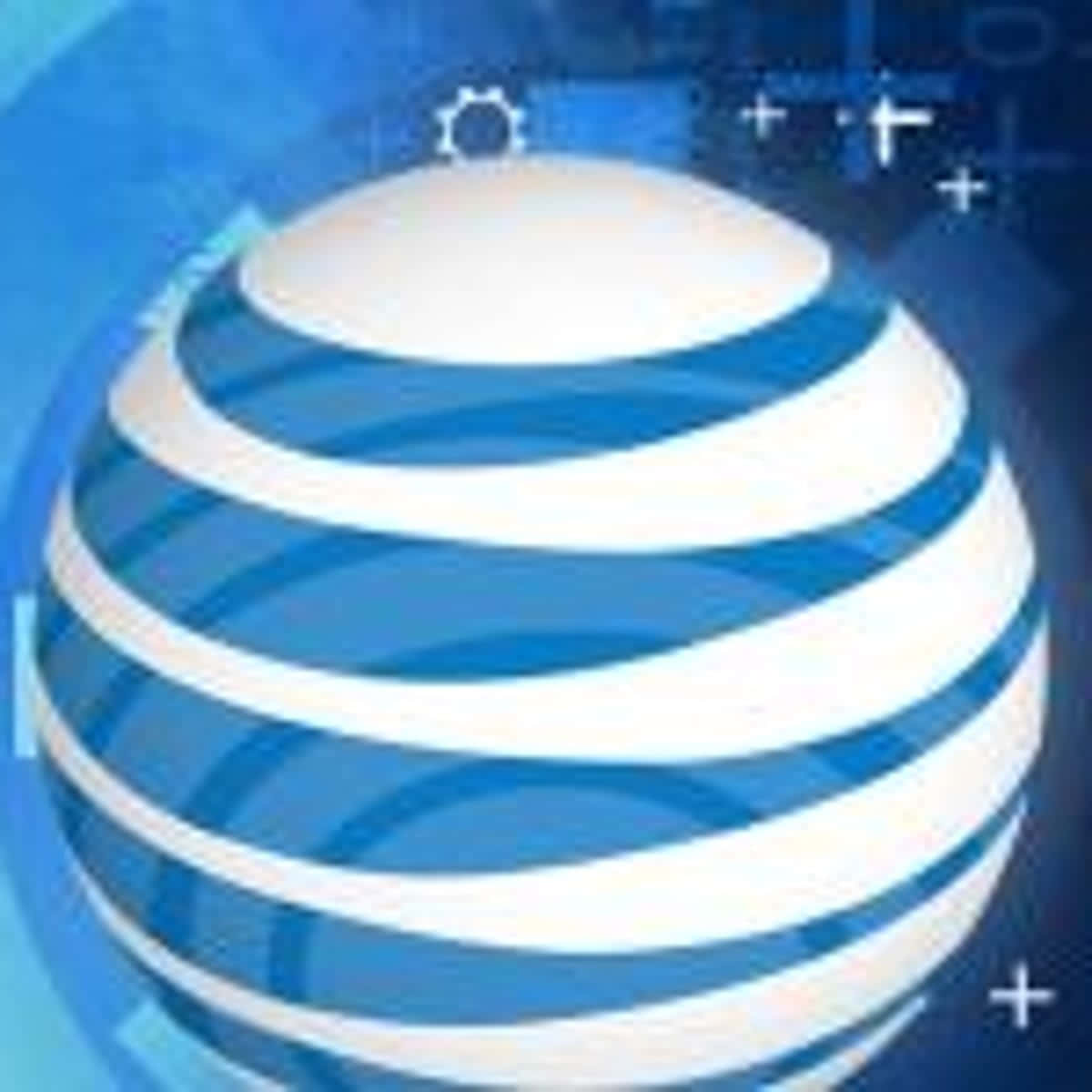 At&t 's Logo Is Shown On A Blue Background Wallpaper
