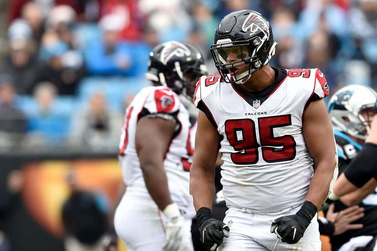 Atlanta Falcons Player Number95 Wallpaper