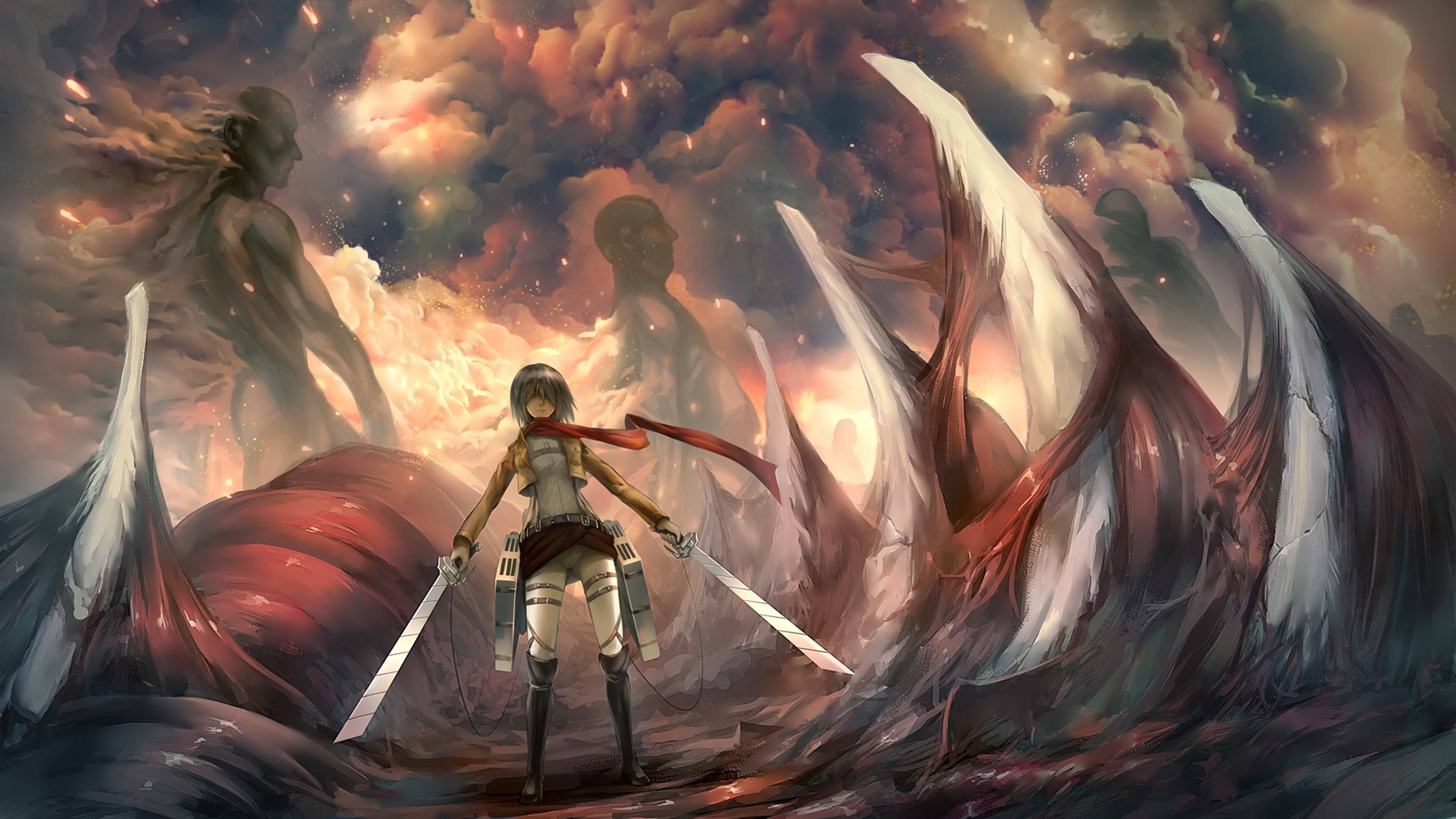 Attack On Titans 4k Mikasa Ackerman Wallpaper