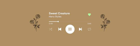 Audio Playing Sweet Creature Facebook Cover Wallpaper