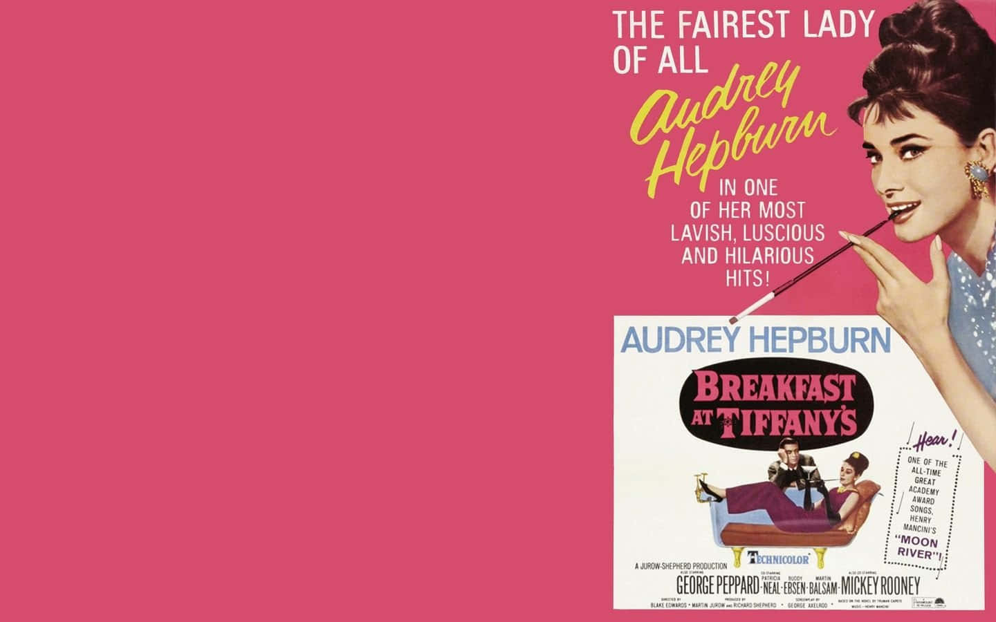 'audrey Hepburn In Breakfast At Tiffany's' Wallpaper