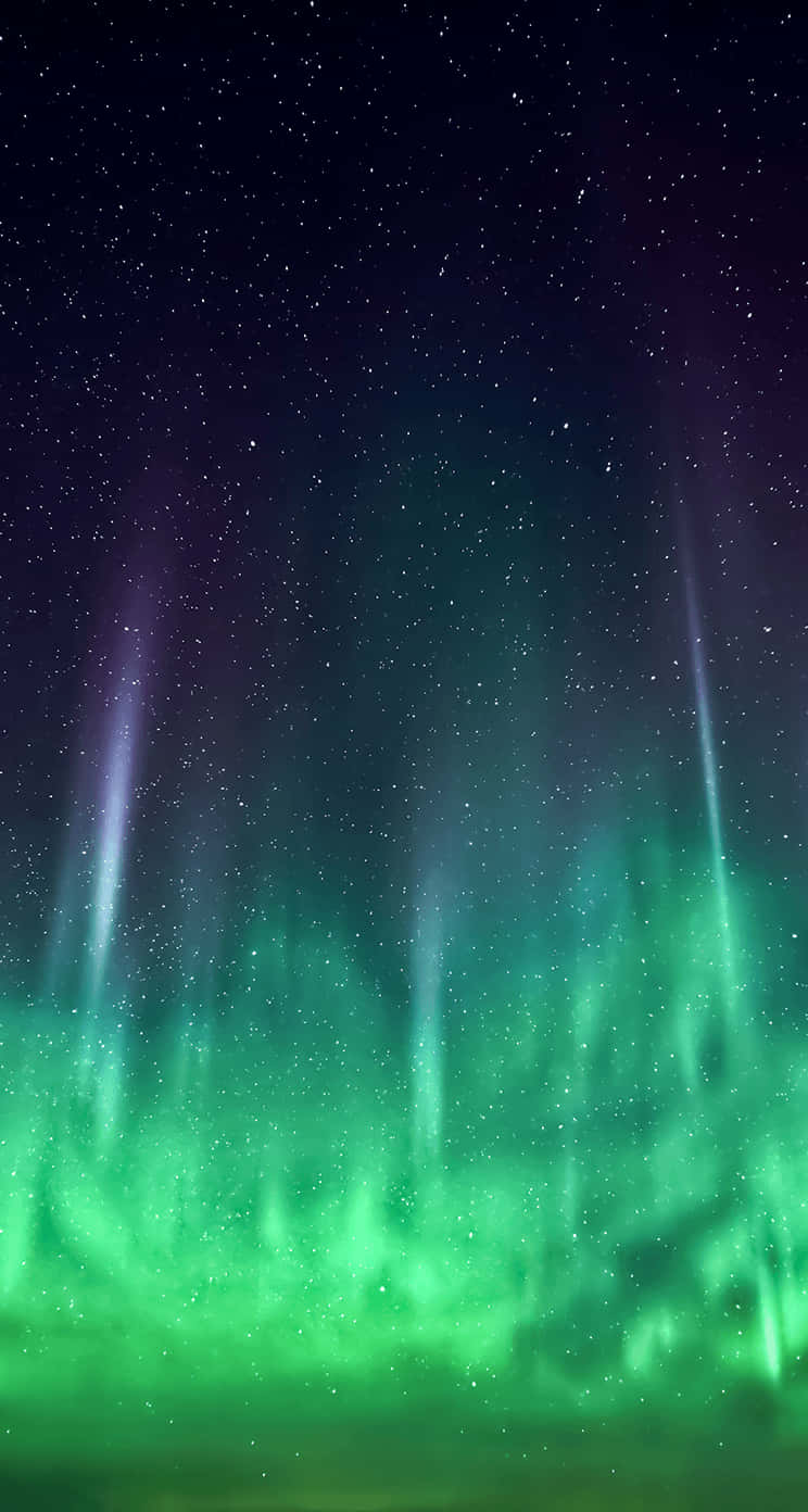 Aurora Night Sky Stars Wallpaper