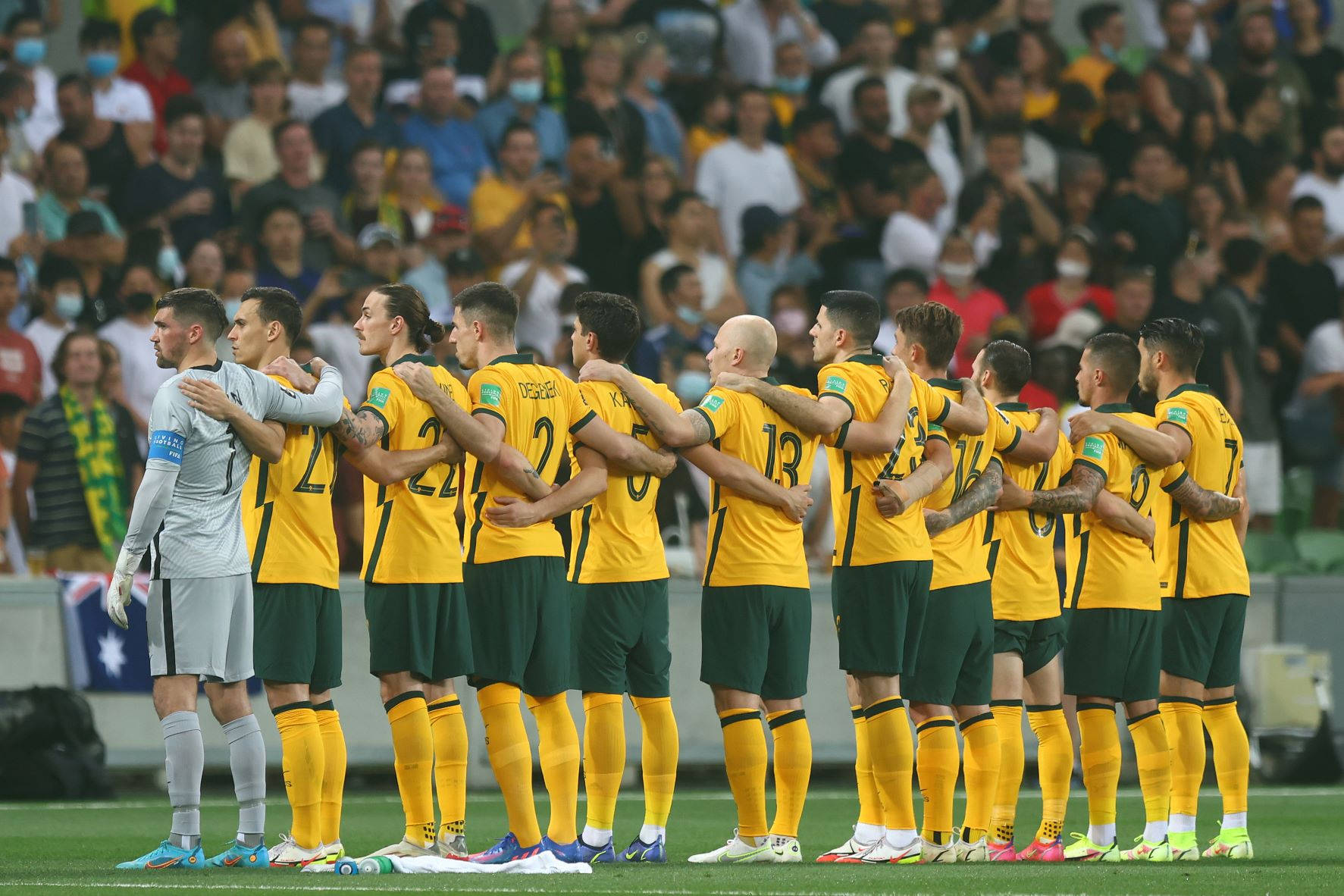 Australia National Football Team Glorious Moment Wallpaper