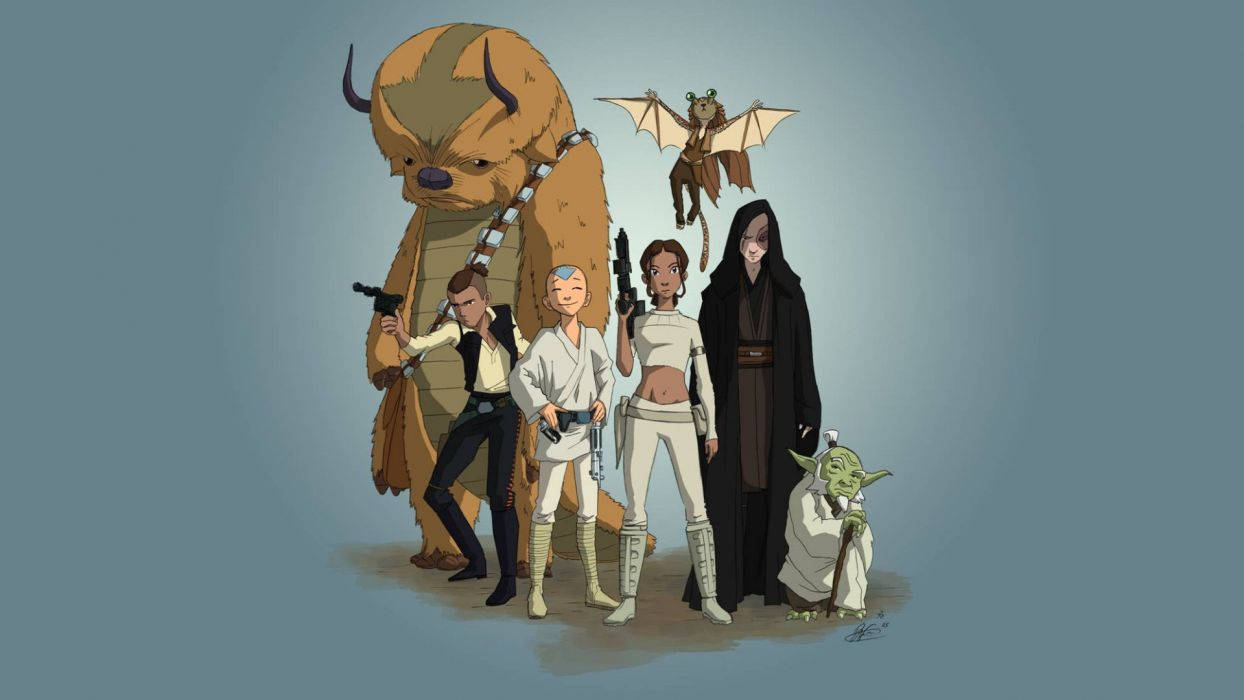 Avatar The Last Airbender And Star Wars Wallpaper