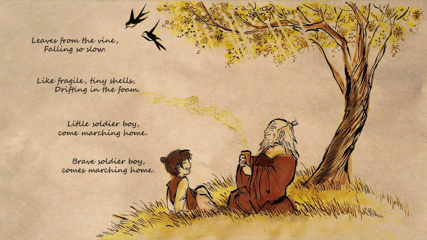 Avatar The Last Airbender Iroh And Zuko Poem Wallpaper