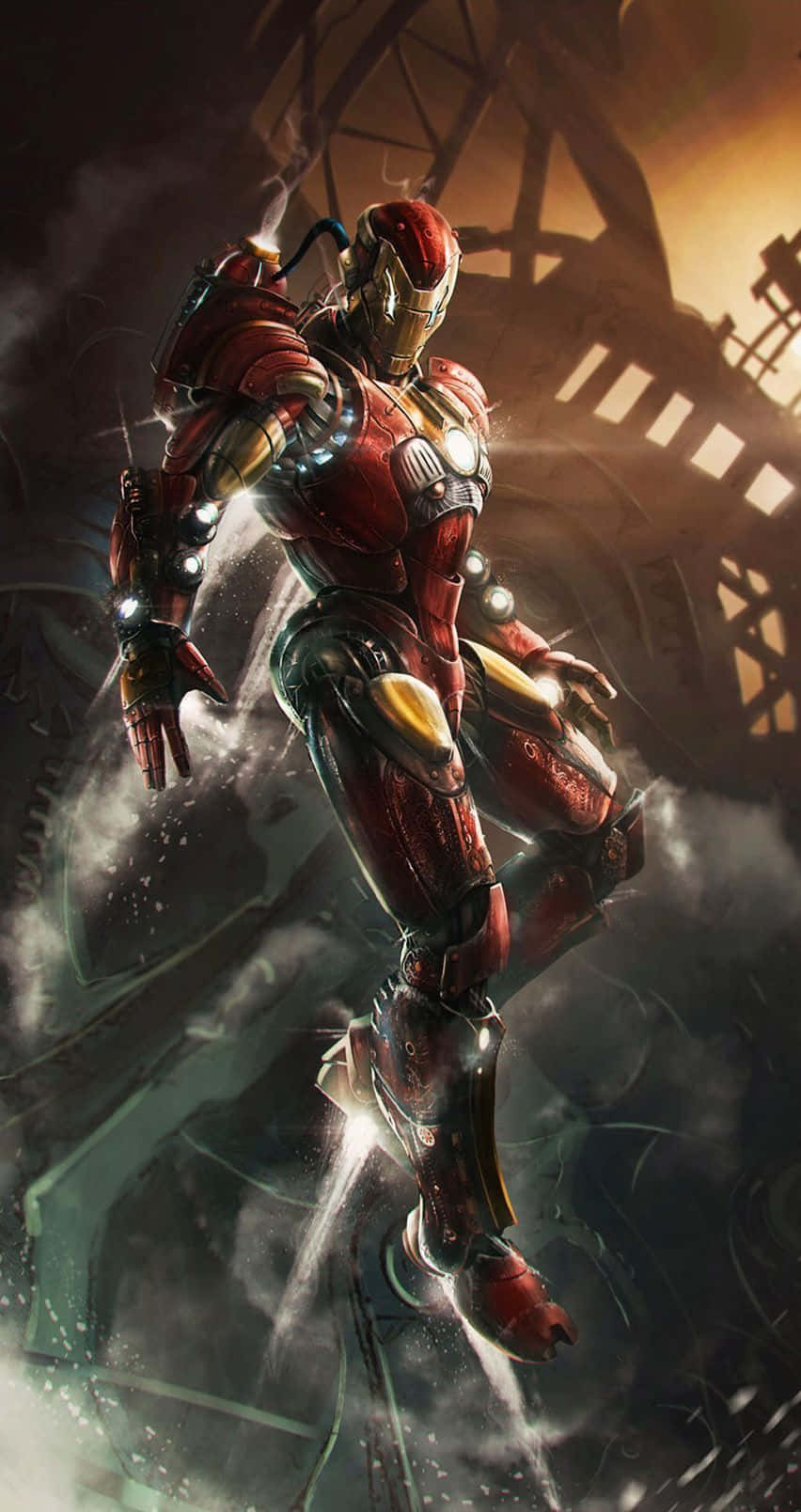 Avengers Iron Man In Planet Titan Wallpaper