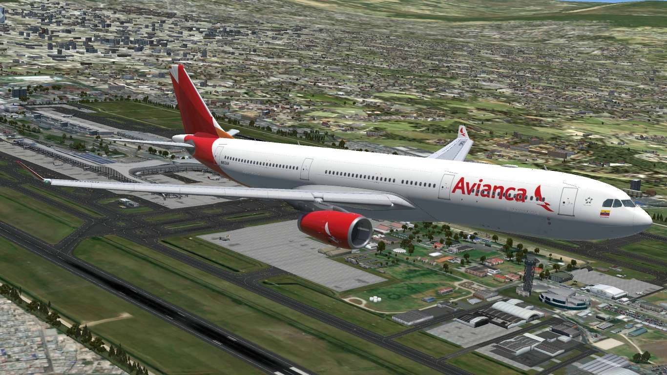 Avianca Airbus A330-300 Mid-flight Wallpaper