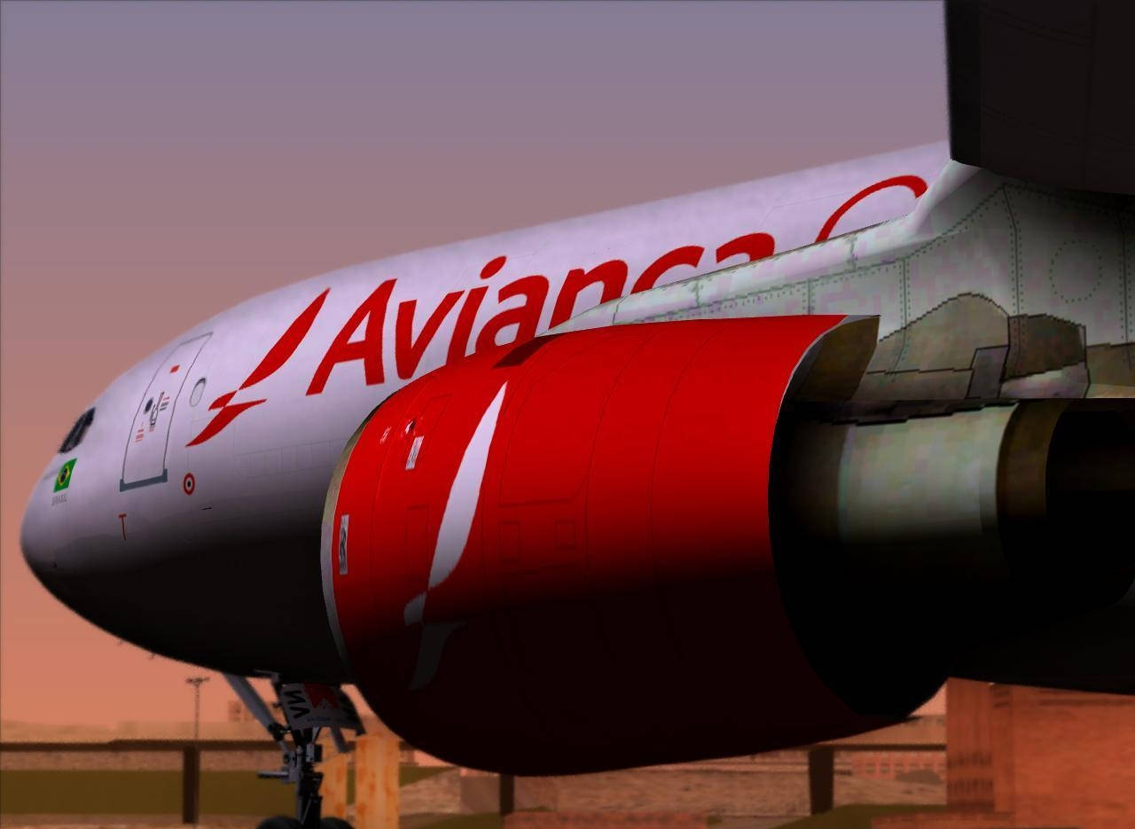 Avianca Airline Airbus A330 Engine Wallpaper