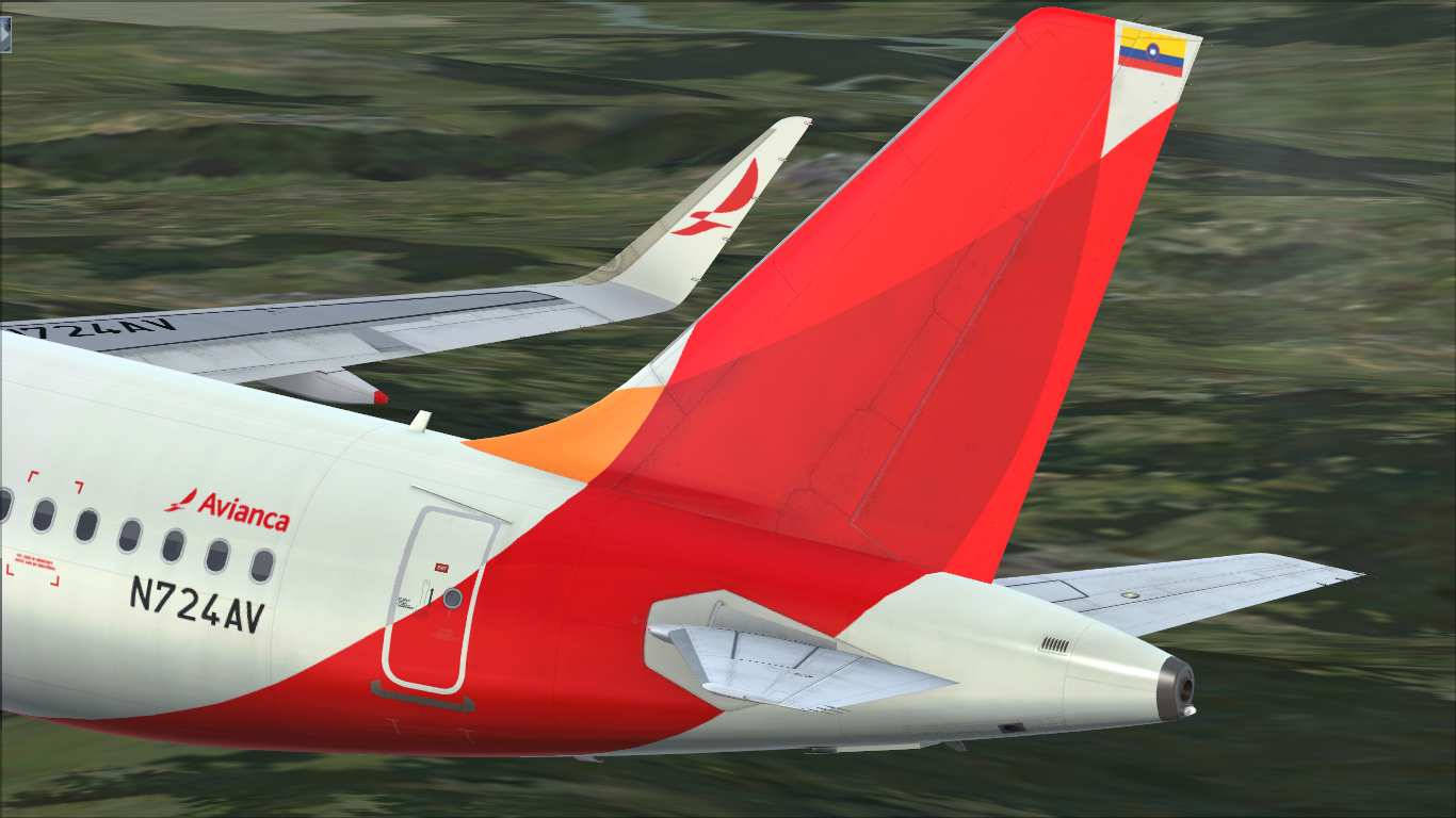 Avianca Airline N724av Airbus A320 Empennage Wallpaper