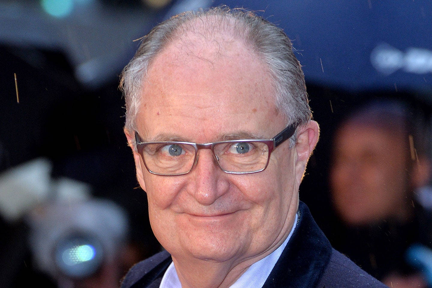 Award-winning Actor, Jim Broadbent, In A Sophisticated Pose. Wallpaper