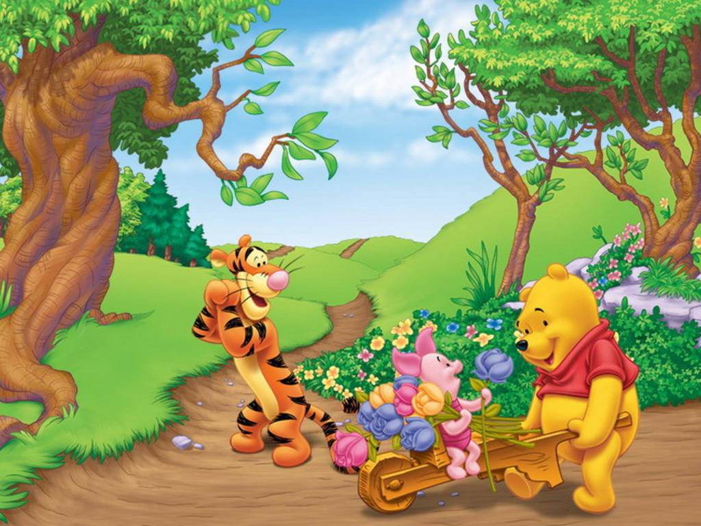 Awesome Winnie The Pooh Iphone Display Wallpaper