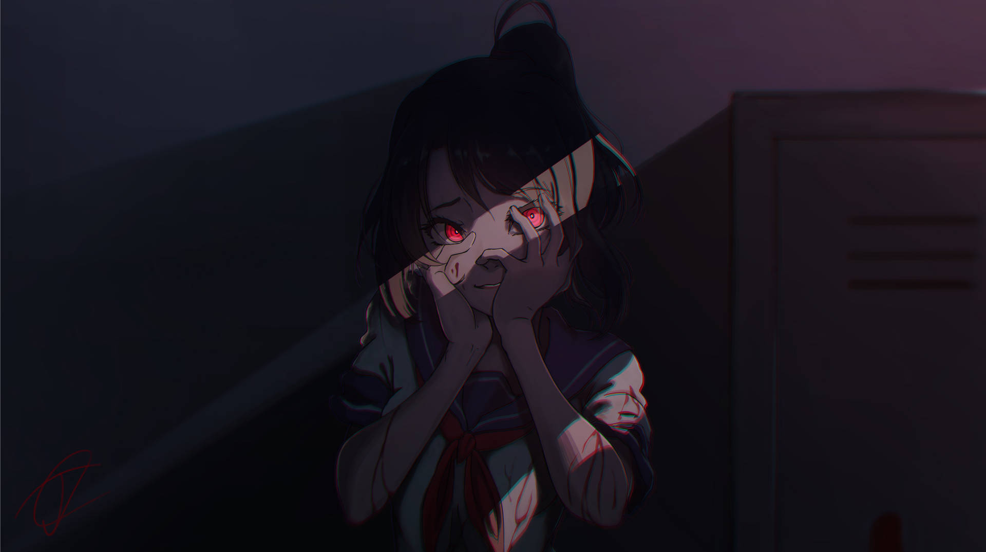 Download free Ayano Of Yandere Simulator In Shadows Wallpaper -  MrWallpaper.com