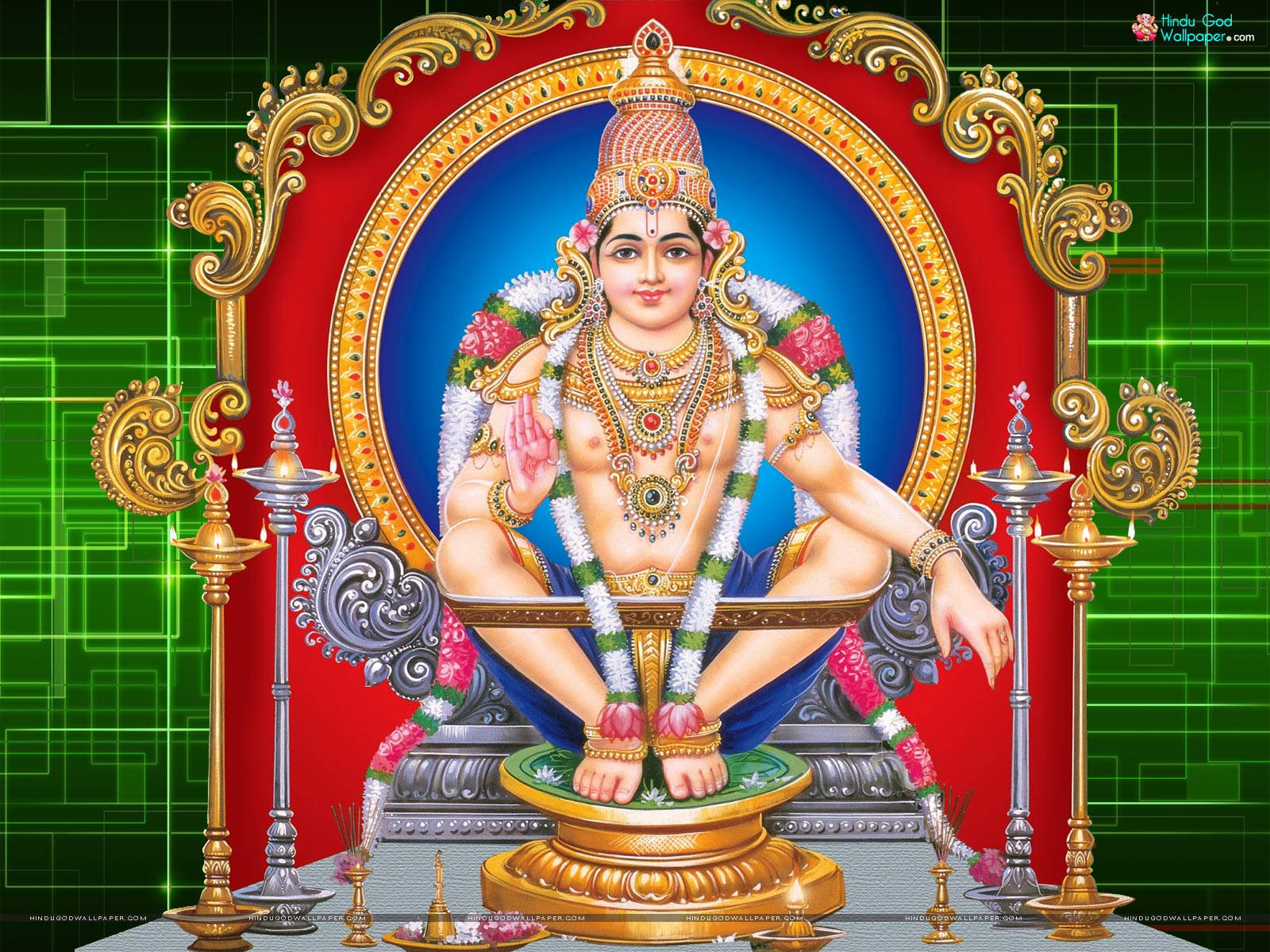 Ayyappan Sacred Throne Wallpaper