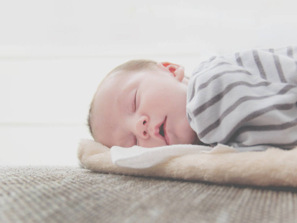 Baby Boy Quietly Sleeping Wallpaper
