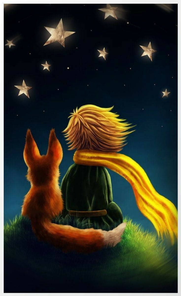 Baby Fox And Little Prince Wallpaper