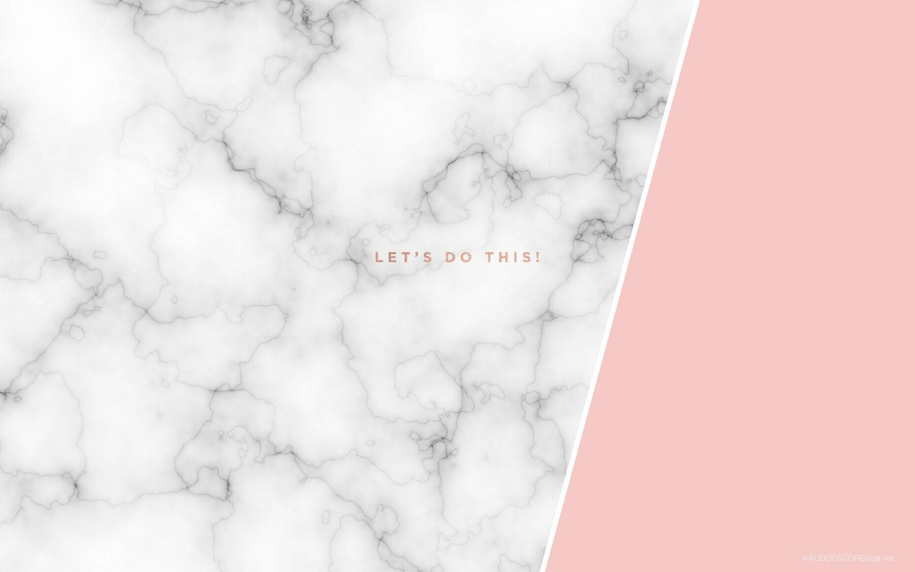 Baby Pink And White Marble Wallpaper