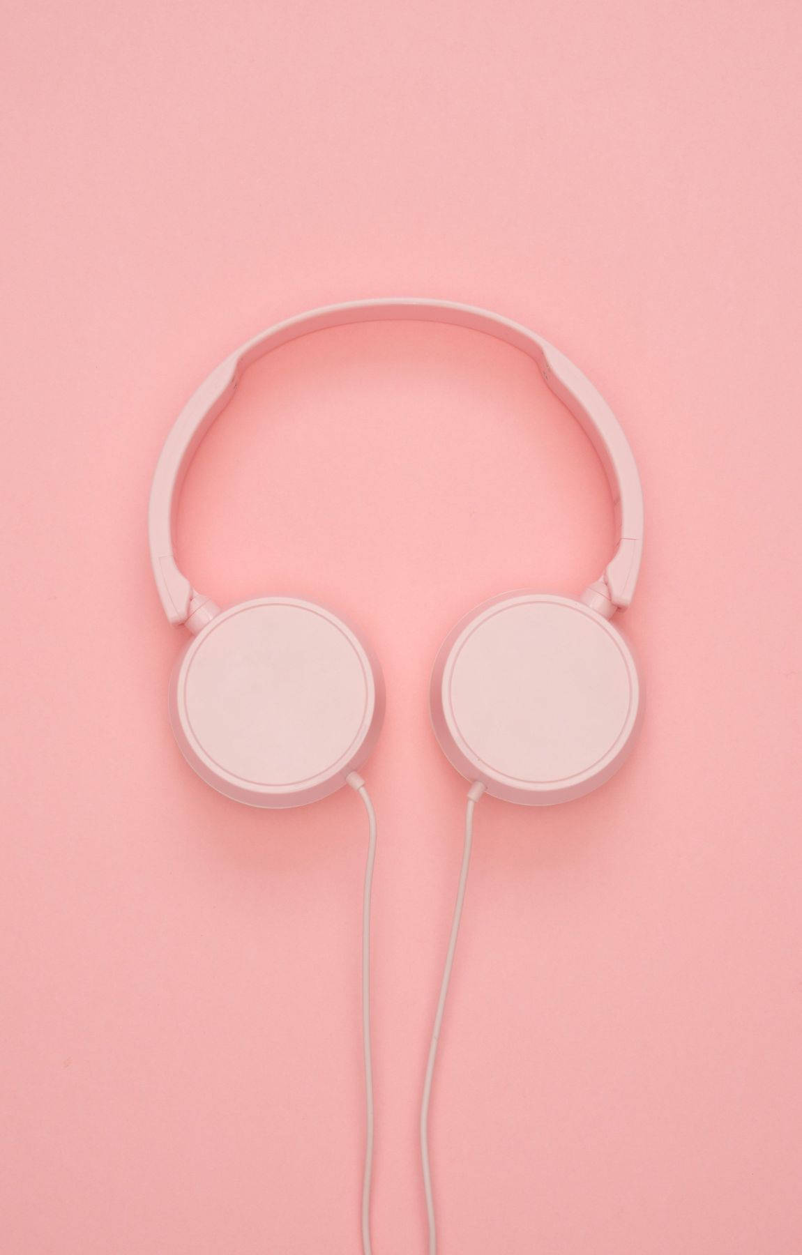 Baby Pink Headphones Wallpaper