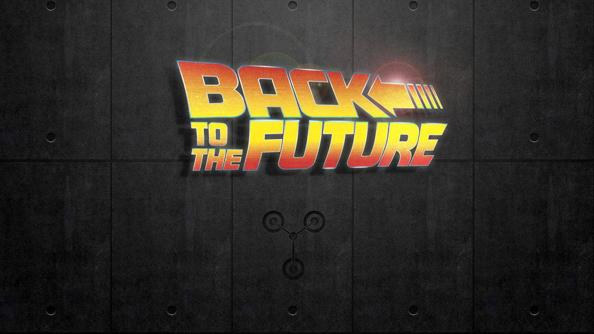 Back To The Future Official Franchise Logo Wallpaper