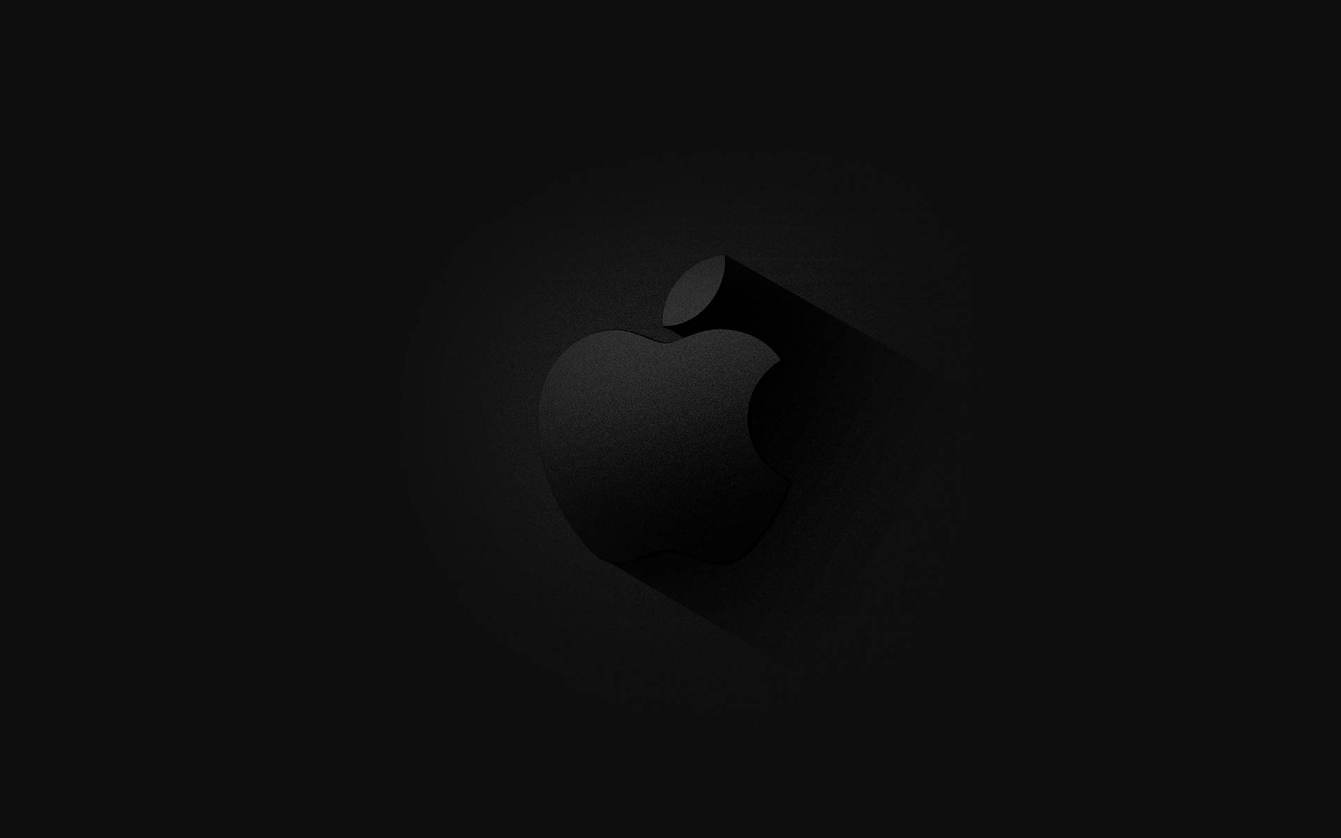 Background Black With Apple Logo Wallpaper