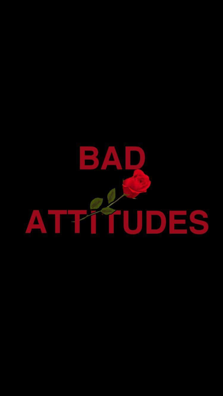 Baddie Attitudes And Red Rose Iphone Wallpaper