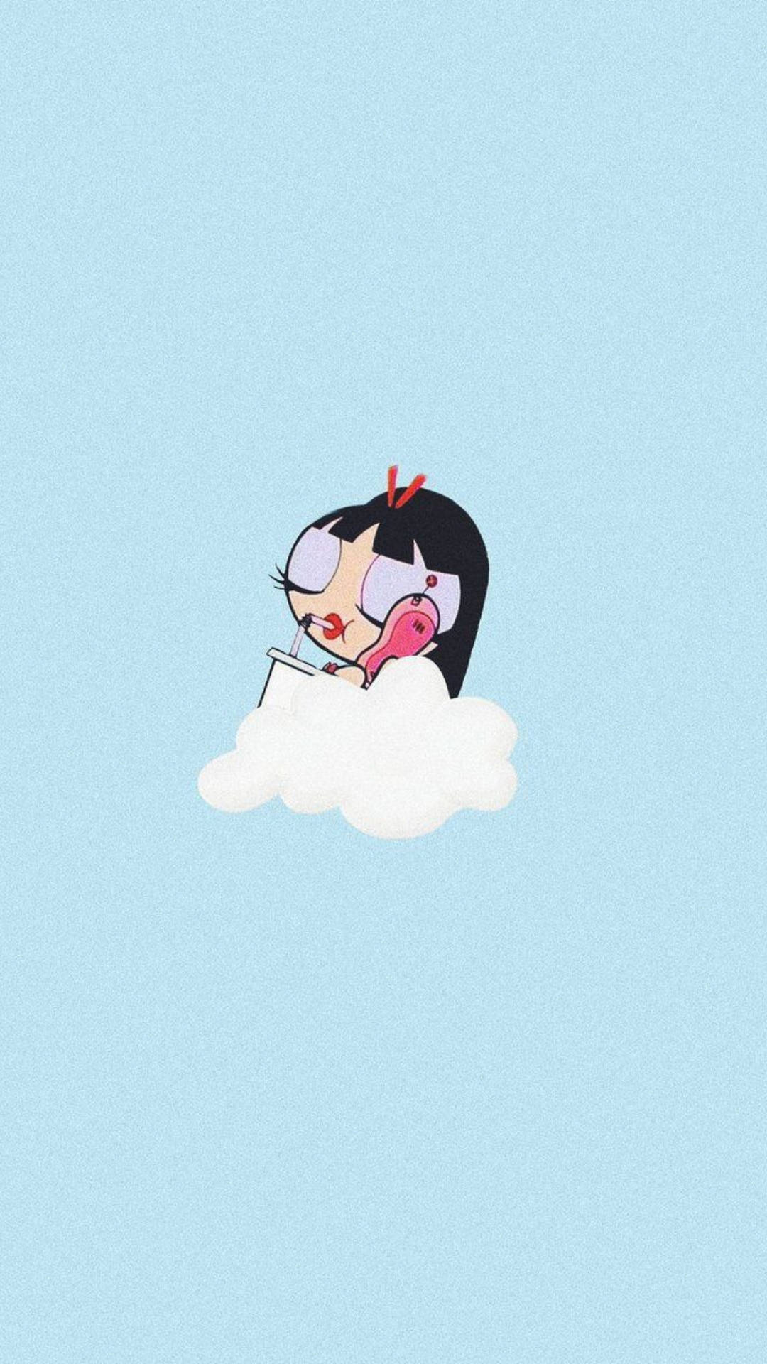 Download free Baddie Cartoon Powerpuff Girl With Black Hair Wallpaper -  MrWallpaper.com