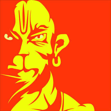 Bajrang Dal's Fierce Lord Hanuman Hd Wallpaper