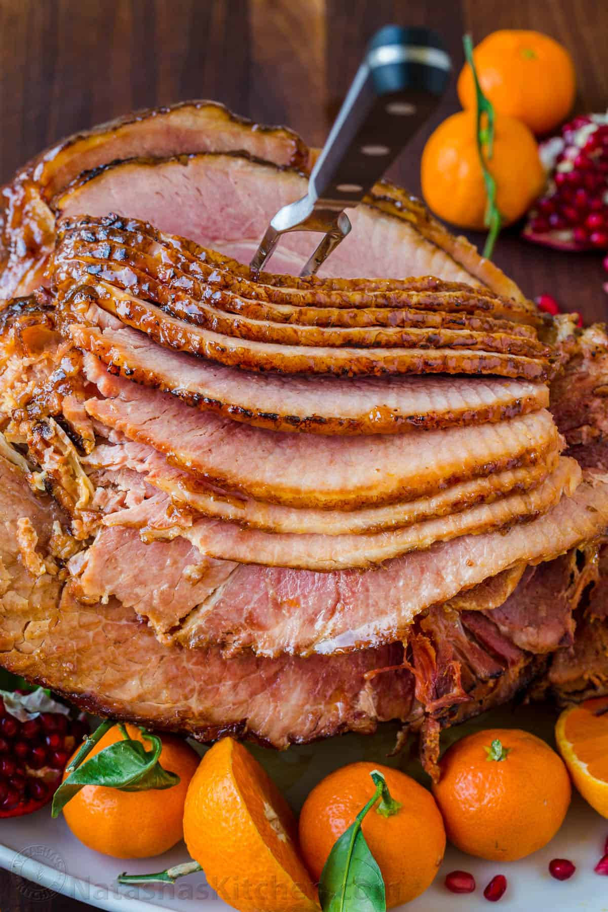 Baked Ham With Oranges Wallpaper
