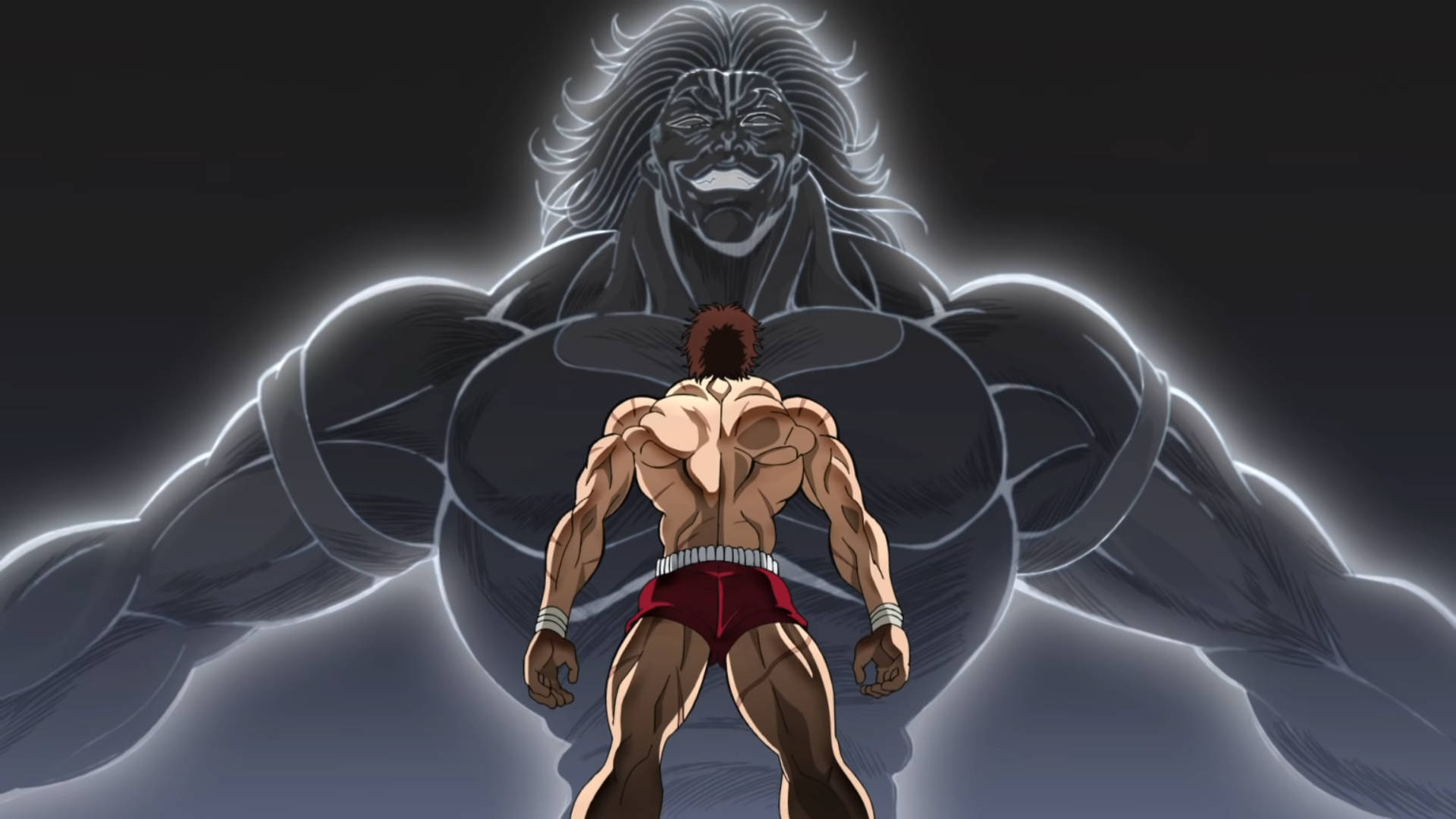 Download free Baki Hanma Facing Yuujiro Hanma Wallpaper - MrWallpaper.com