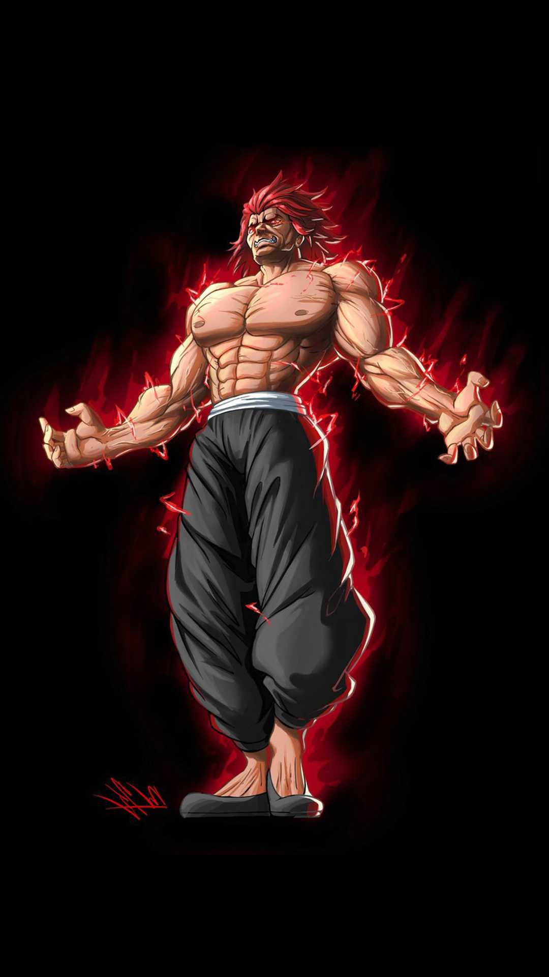 Download free Baki Hd Raging Yujiro Hanma Wallpaper - MrWallpaper.com